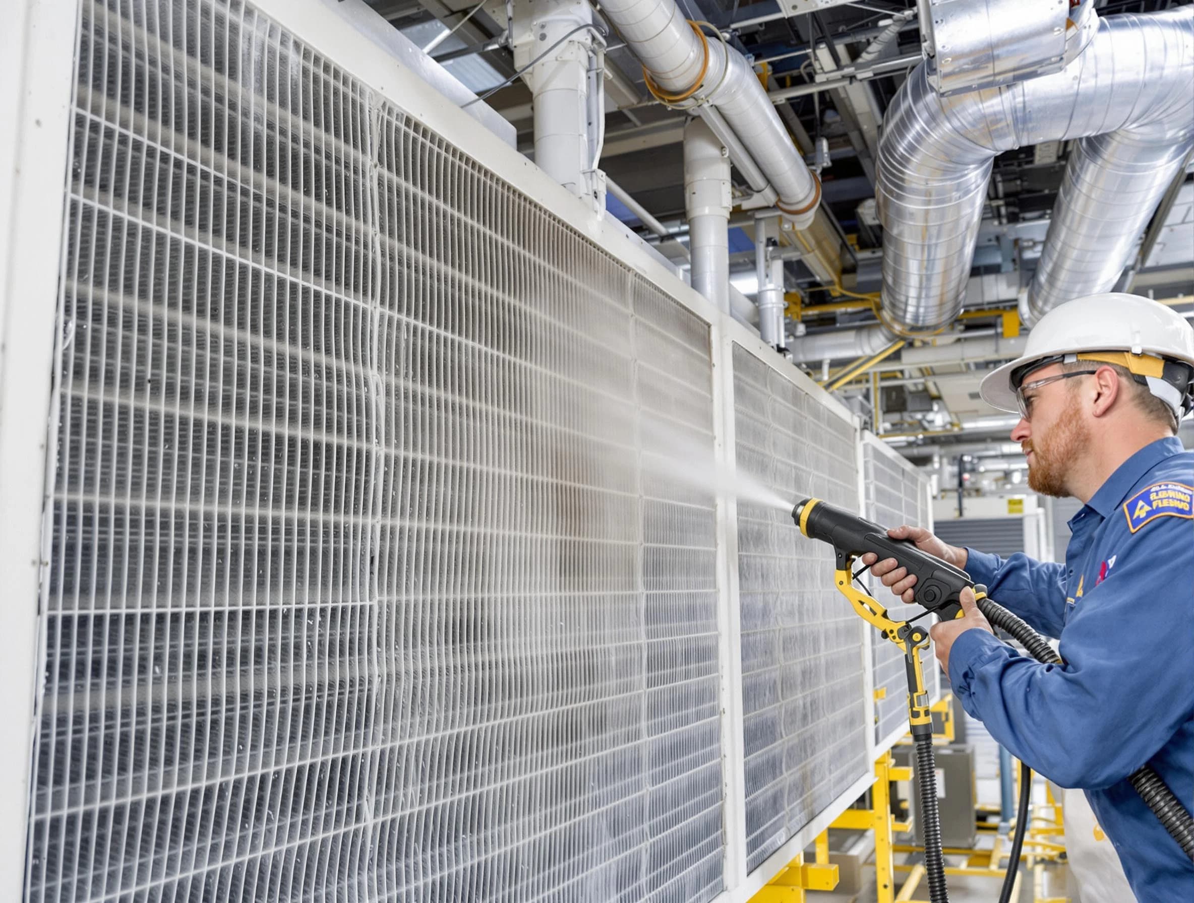 Professional commercial coil cleaning by Stoughton Air Duct Cleaning in Stoughton