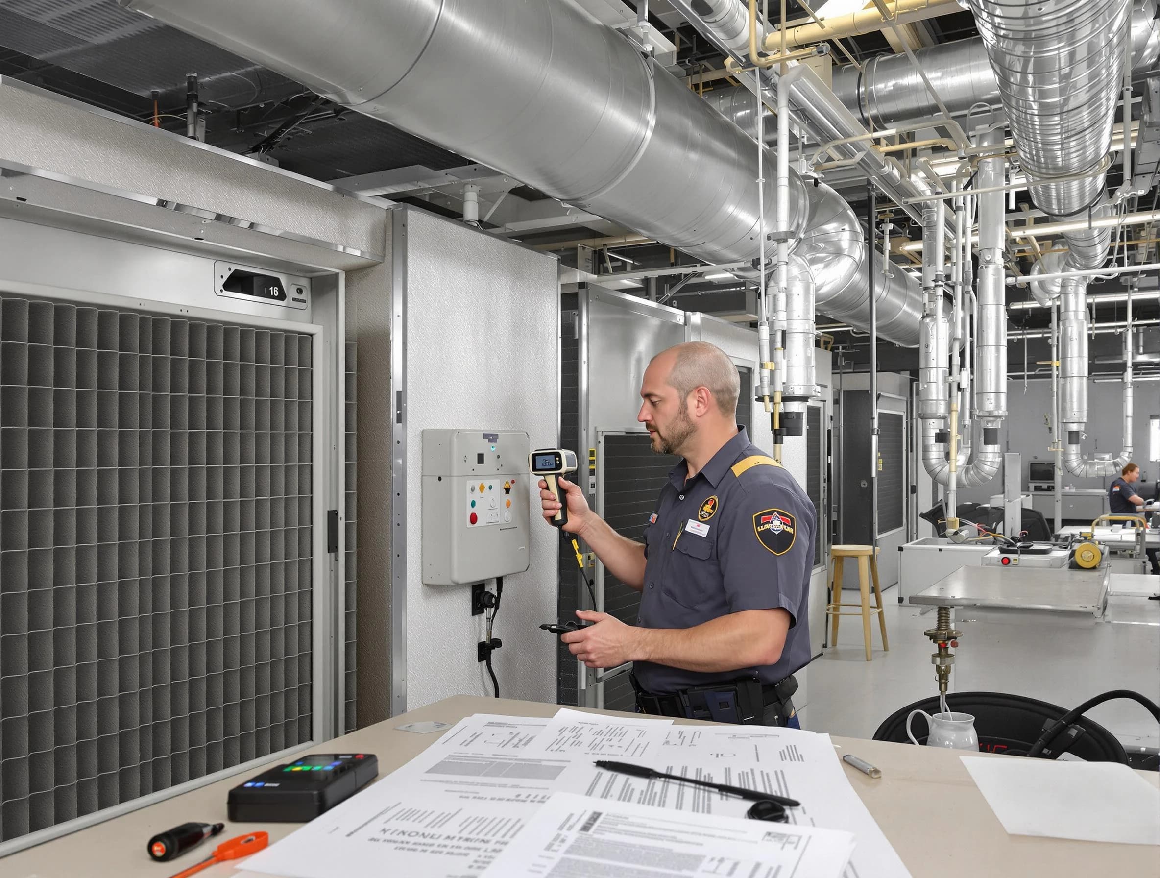 Professional filter system inspection by Stoughton Air Duct Cleaning in Stoughton