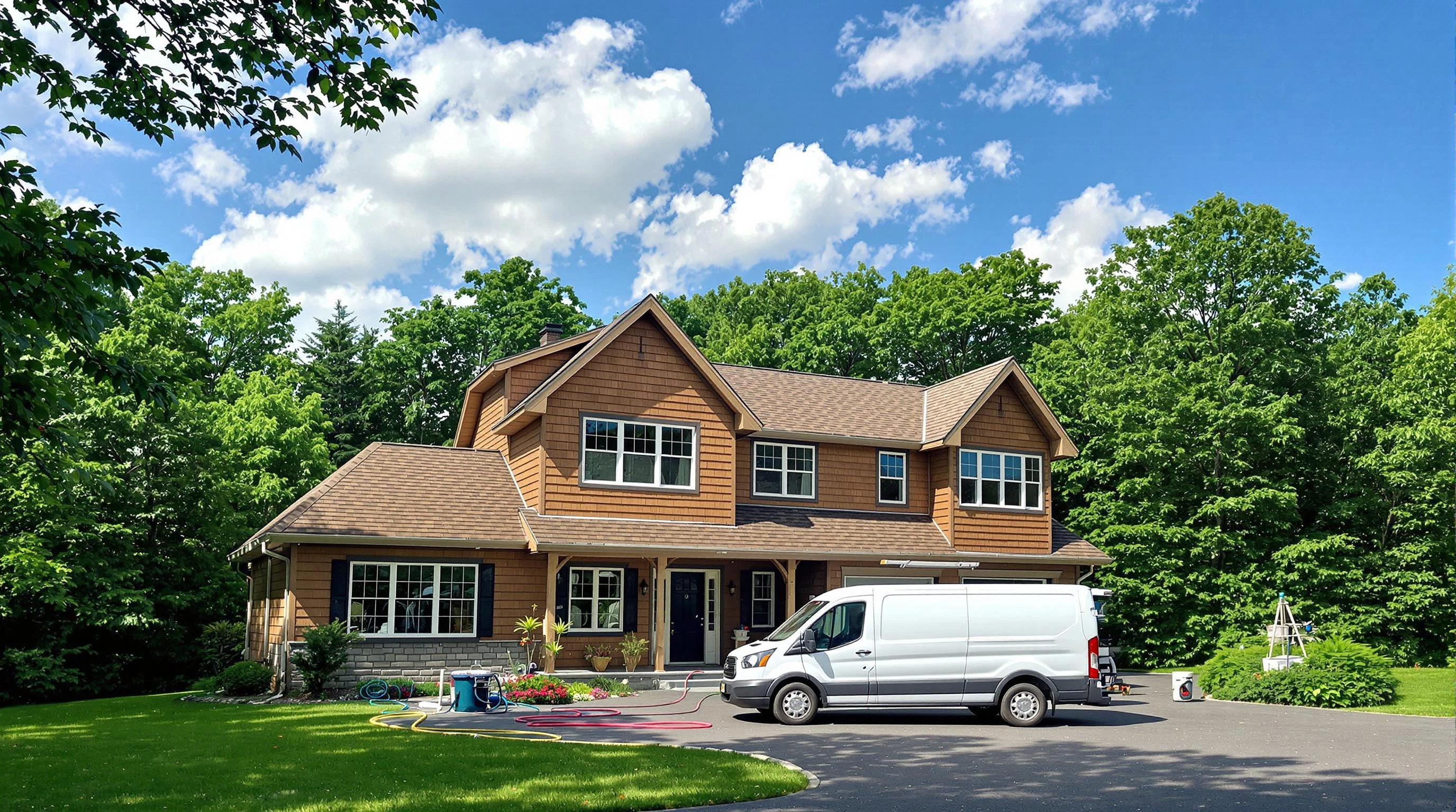Stoughton Air Duct Cleaning air duct cleaning crew working in Norwood, MA