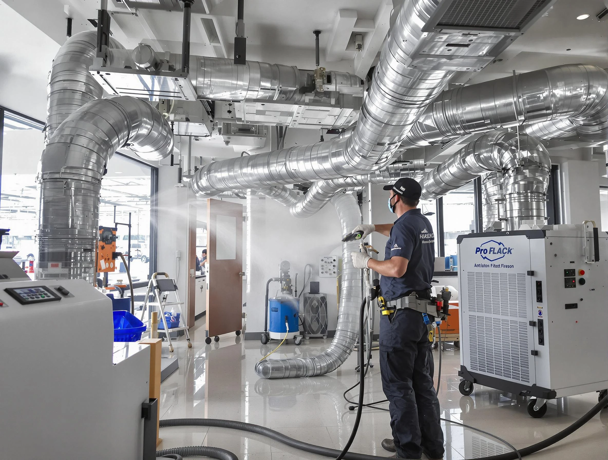 Negative Pressure Air Duct Cleaning in Stoughton