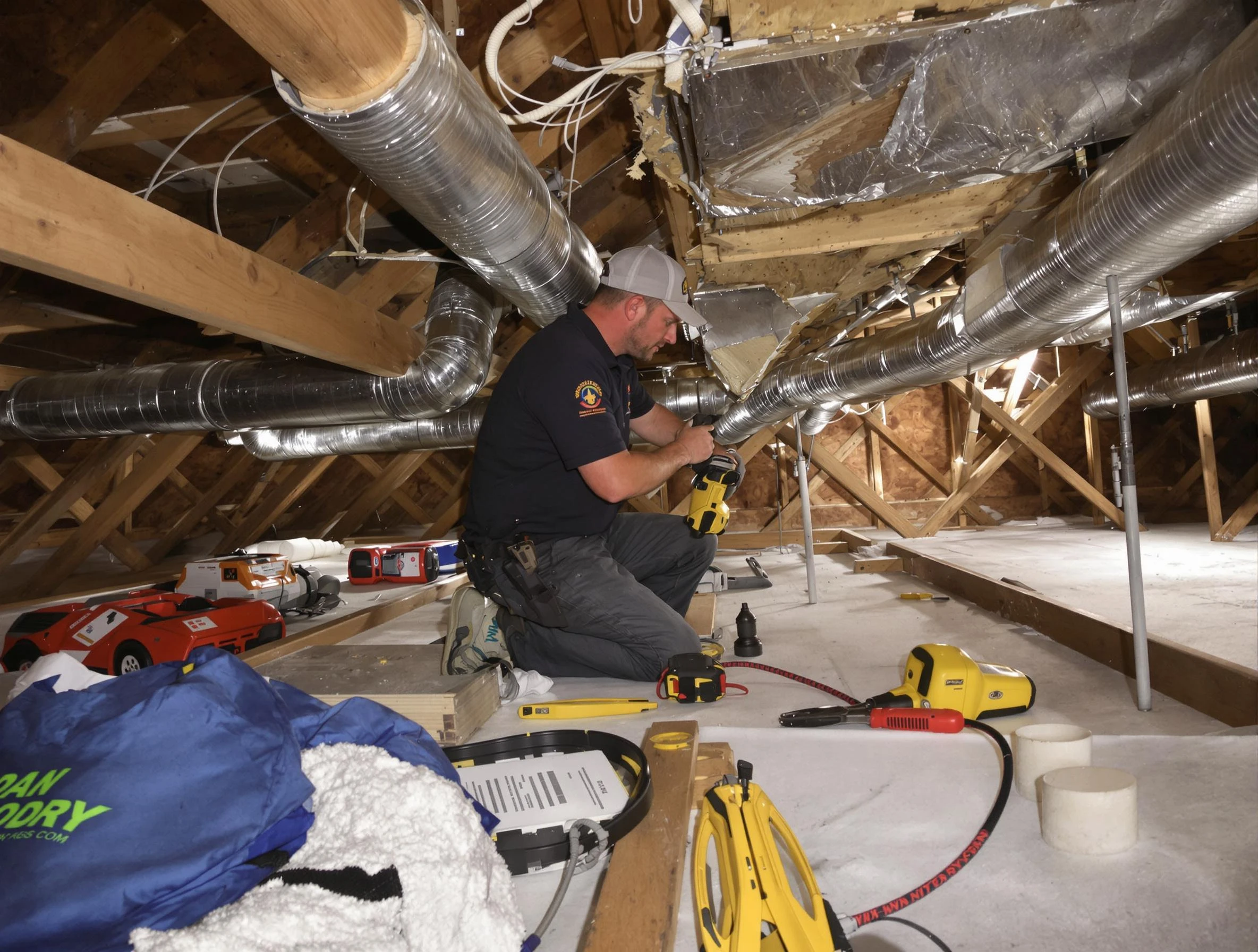 Professional air duct repair by Stoughton Air Duct Cleaning in Stoughton